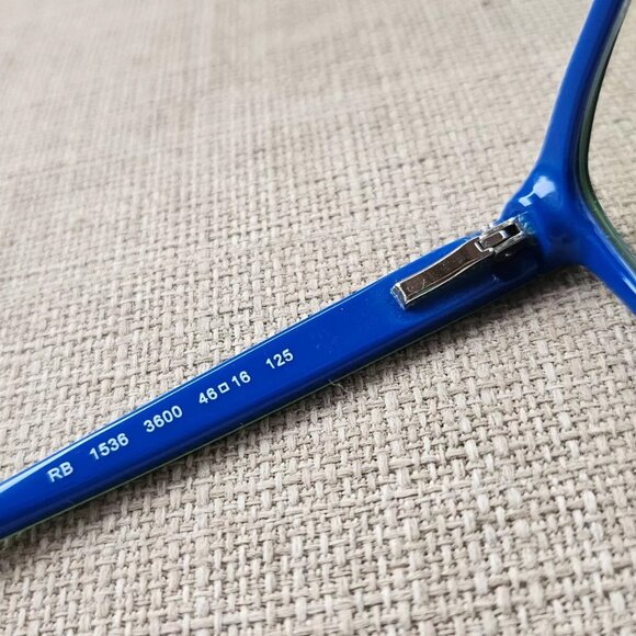 Ray-Ban Kids Youth Eyeglasses Frame Black/Blue Glasses RB1536 3600 46[]16 125 - Picture 8 of 12